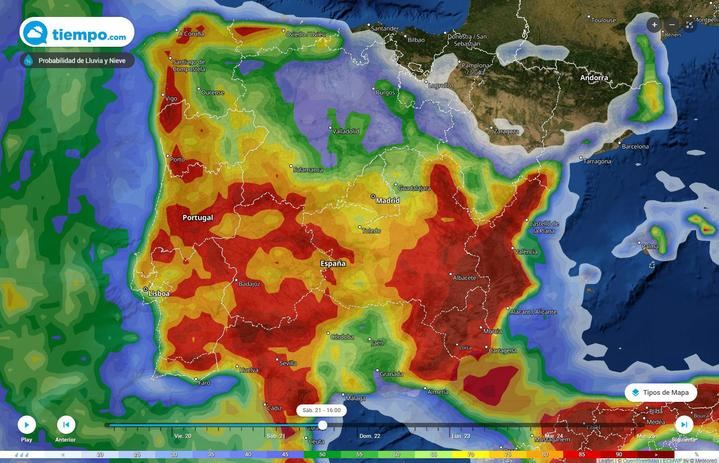 El fin de semana llega acompañado de una posible nueva DANA