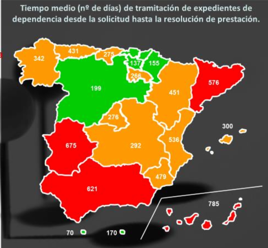 Nuevos datos desvelan los plazos desesperantes en dependencia
