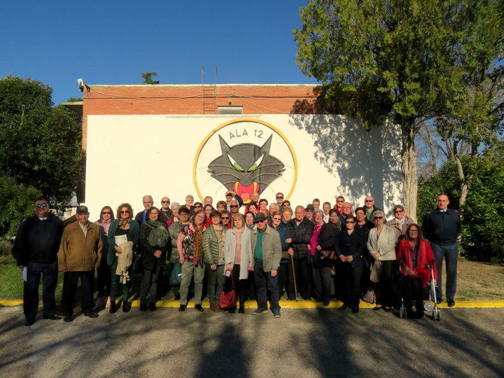Una delegación yunquerana visita la Base Aérea de Torrejón de Ardoz 