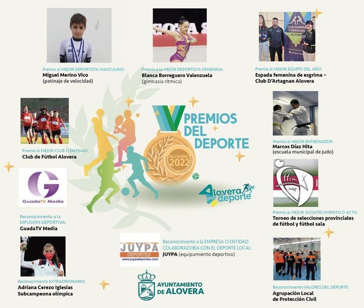 Alovera ya cuenta con los galardonados con sus premios del deporte local para la gala del 6 de mayo.
