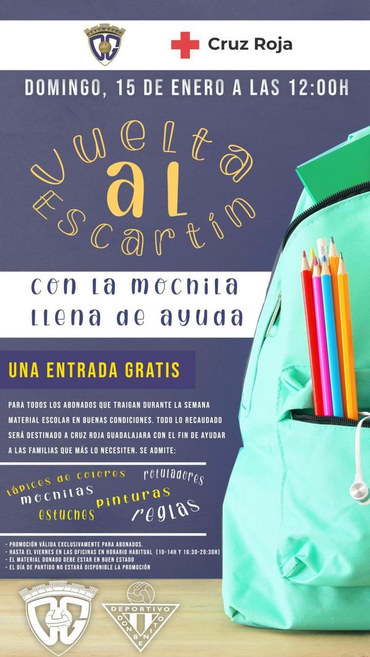 Vuelta al Escartín con la mochila llena de ayuda. El Dépor colaborará con la Cruz Roja en el partido de este fin de semana ante el Don Benito