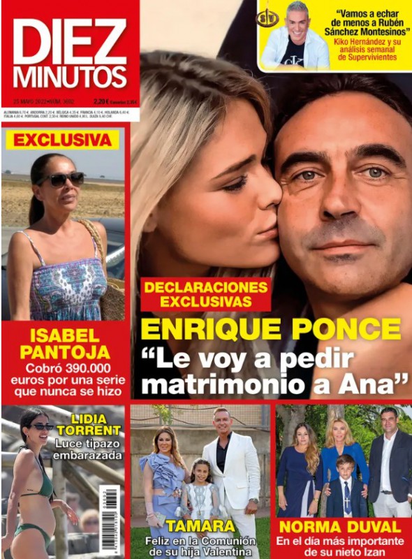 DIEZ MINUTOS Enrique Ponce confiesa sus planes de futuro: "Le voy a pedir matrimonio a Ana"