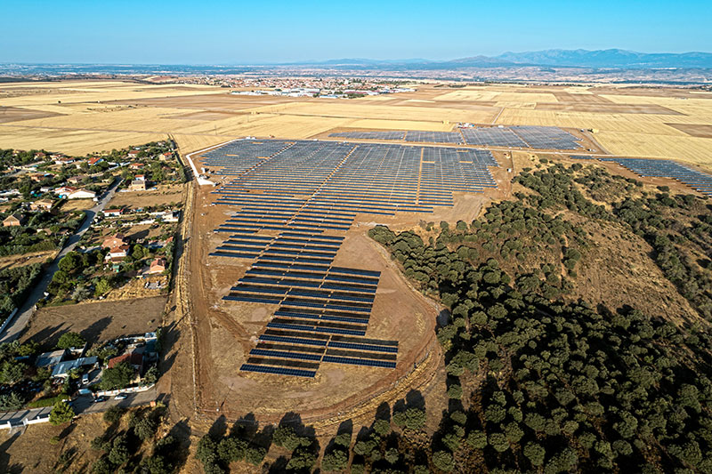 Planta Fotovoltaica El Casar (Valdelollanos) Foto Alten,2019