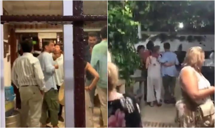 Escrache a Monedero en un bar de Sanlúcar (Cádiz) : 