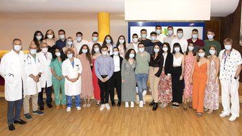 Celebran el final del periodo universitario de 33 alumnos de Medicina de la UAH en el Hospital de Guadalajara