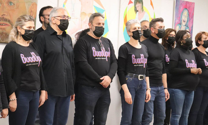 Acrílicos de «Jante» y música gospel en la Biblioteca de Cabanillas, para la tarde de San Valentín