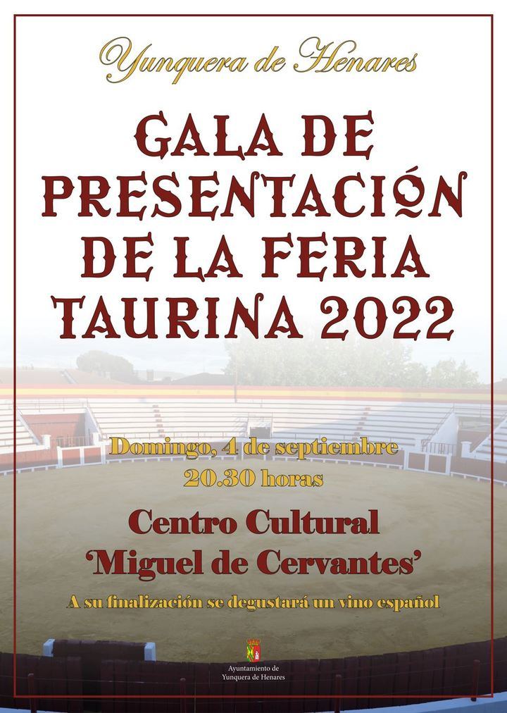 Yunquera de Henares presentará con una gala su Feria Taurina de las fiestas de la Virgen de La Granja