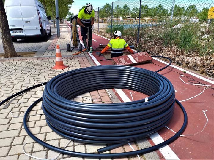 Se inician las obras del plan de despliegue de la fibra óptica en el casco urbano de Yebes