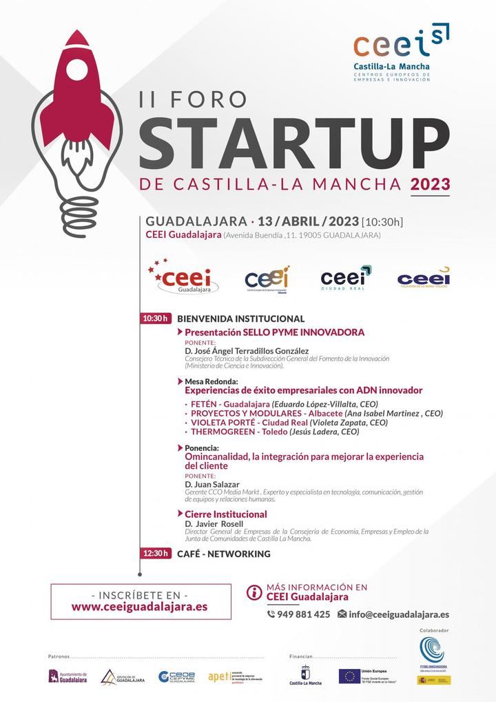 El CEEI Guadalajara acoge el II Foro Startup de Castilla La Mancha 