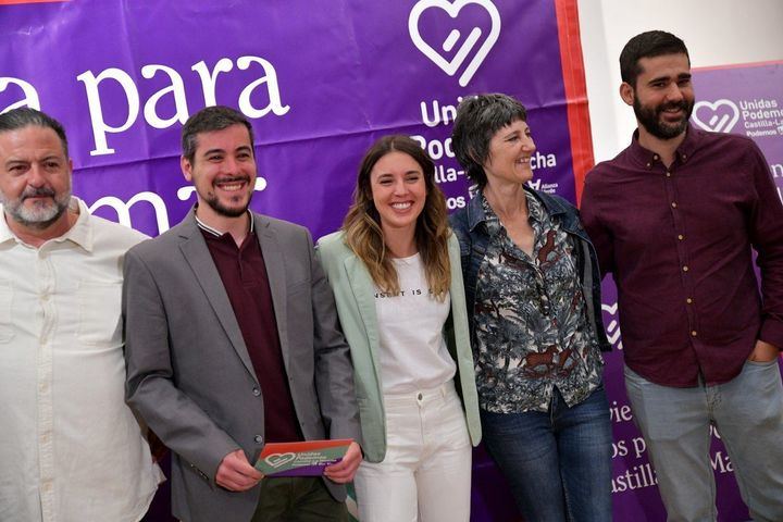 Unidas Podemos comparte las principales medidas de su programa para el avance en CLM, acompañados de Irene Montero