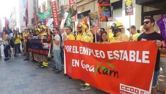 Los trabajadores de Geacam proseguirán con las movilizaciones en Guadalajara mientras se trate a los interinos como kleenex
