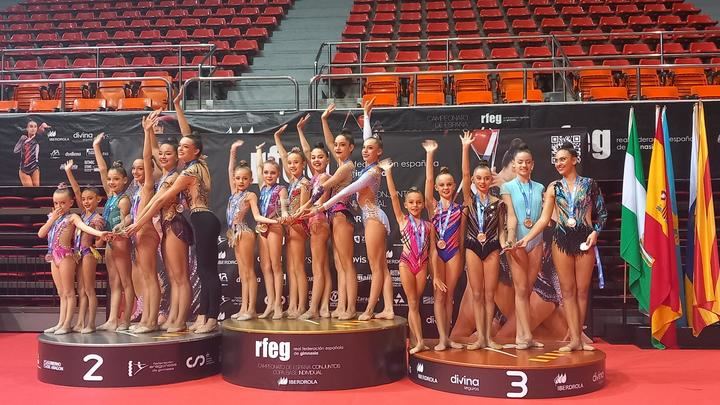 Doblete de medallas para Ada Fernández Moriñigo del Club Rítmica Infantado en el Campeonato de España Copa Base Individual