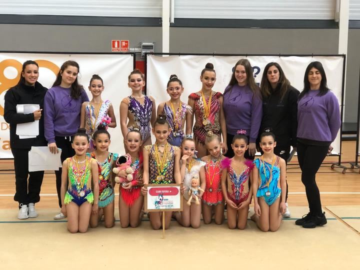 Diez gimnastas rítmicas del Esfera Cabanillas logran pase para el Campeonato de España Individual Base