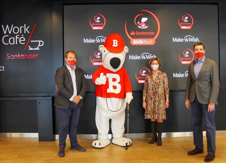 El Oso Bogey Santander Kids Tour y Make-A-Wish Spain unidos por la ilusión como tratamiento de vida