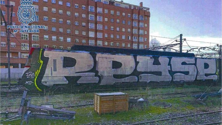Detenidos 28 grafiteros que pintaban trenes en Madrid y Guadalajara