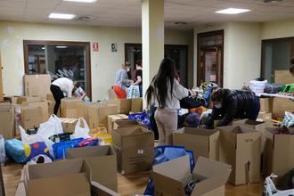 Recogida en Guadalajara de material para Ucrania