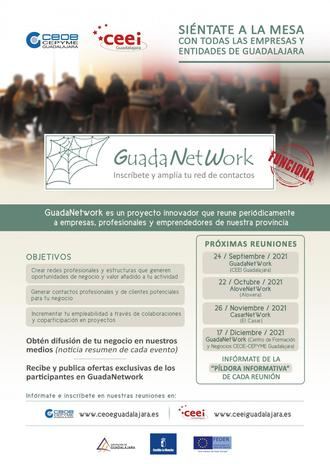 GUADANETWORK programa cuatro nuevos encuentros para el último cuatrimestre de 2021, con el objetivo de seguir acercando empresas