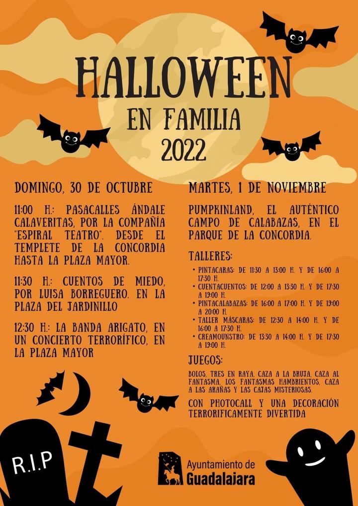 Disfruta de las actividades de ‘Halloween’, en familia, el 30 y 1 de noviembre, con pasacalles, cuentos y un gran campo de calabazas en la ciudad de Guadalajara