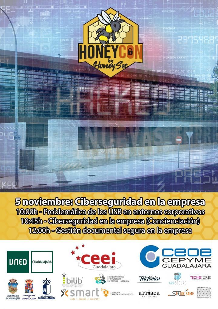 CEOE-CEPYME Guadalajara y el CEEI alcarreño en el 5º Congreso Honeycon by Honeysec