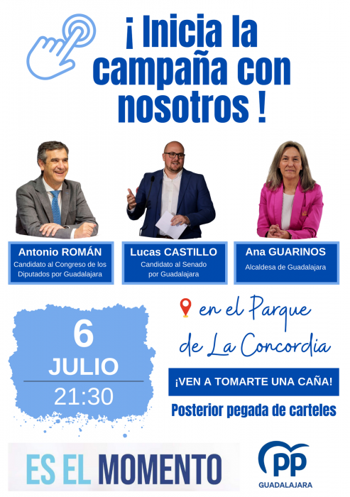 El PP inicia la campaña electoral este jueves en el parque de La Concordia con un acto abierto a la ciudadanía