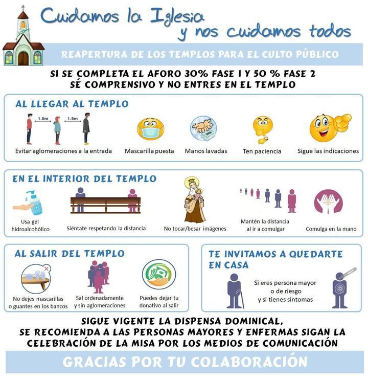 Un nuevo decreto del obispo reabre los templos al culto público en Guadalajara