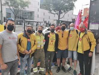 Unidas Podemos Izquierda Unida Guadalajara da plantón a Page y se suman a las movilizaciones del GEACAM en el día de Castilla La Mancha