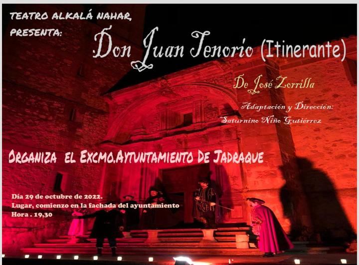 El Teatro Don Juan Tenorio volverá a las calles de Jadraque el próximo sábado 29 de octubre