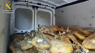 Dos detenidos en Getafe por robar 744 piezas de ibéricos en Córdoba