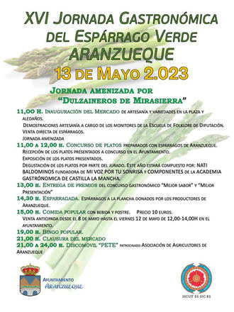 XVI Jornadas gastron&#243;micas del Esp&#225;rrago verde en Aranzueque 