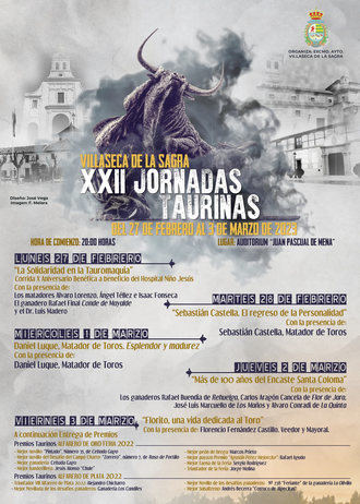Castella y Luque, cartel estelar de las XXII Jornadas Taurinas 2023 de Villaseca de la Sagra
