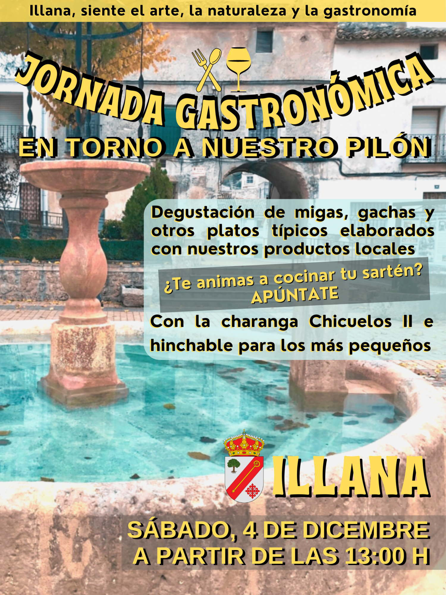 Illana celebrará su ‘jornada gastronómica en torno al Pilón’ durante el puente de la Constitución