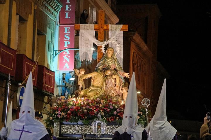 Virgen de la Piedad este Jueves Santo en Guadalajara. Foto : EDUARDO BONILLA