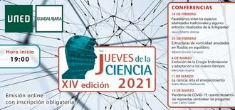 XIV Ciclo de Conferencias Los jueves de la Ciencia de la UNED en Guadalajara