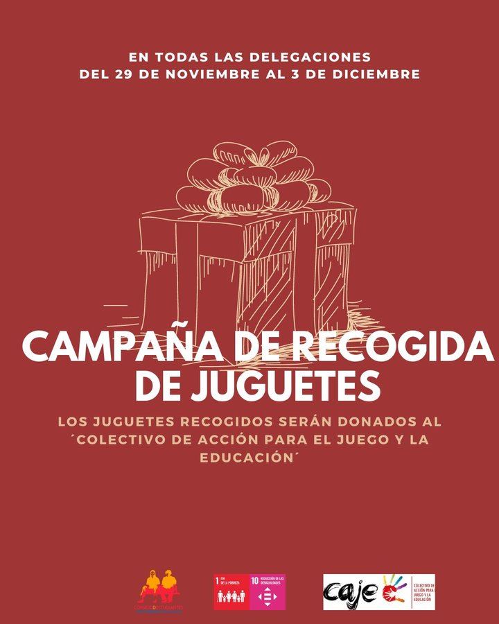 Campaña de recogida de juguetes a cargo del Consejo de Estudiantes de la Universidad de Alcalá