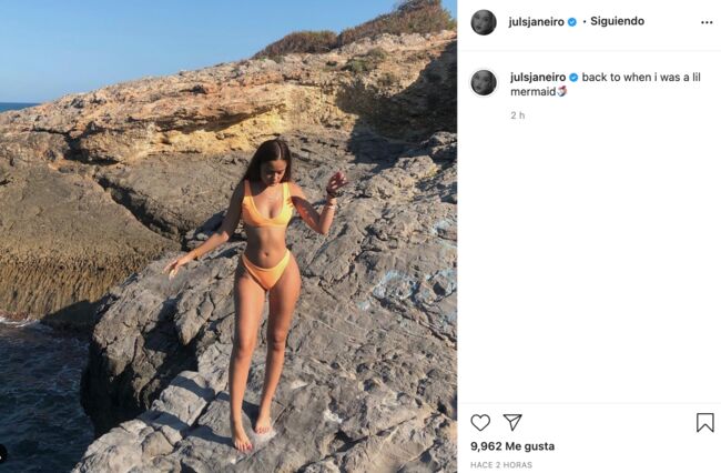 Julia Janeiro (la hija de Jesulín) incendia las redes sociales con una foto en bikini