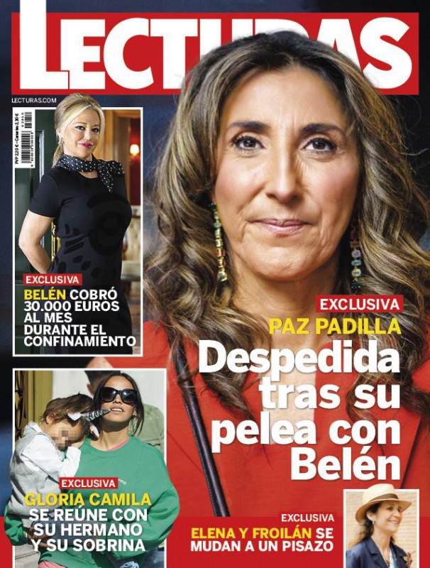 LECTURAS Mediaset confirma la exclusiva de ‘Lecturas’ acerca del despido de Paz Padilla