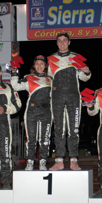 Brillante victoria de Efrén Llarena y Sara Fernández en la Copa Suzuki en el Rallye Sierra Morena