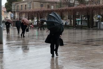 La borrasca Gaetan deja este jueves en Guadalajara lluvias generalizadas, 6ºC de mínima y 9ºC de máxima y RACHAS DE VIENTO de 21 km/h