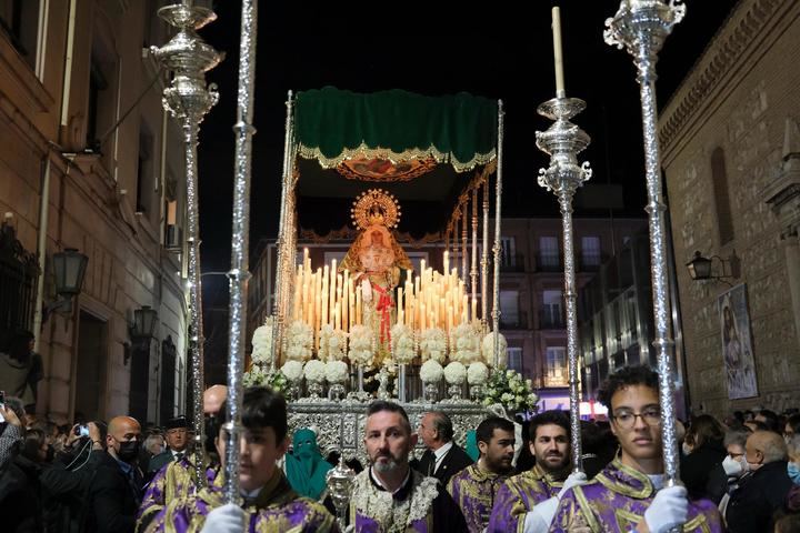María Santísima de la Esperanza Macarena este Miércoles Santo en Guadalajara capital. Foto : EDUARDO BONILLA