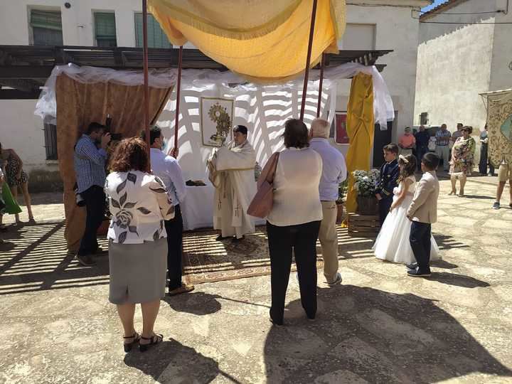 Celebración del Corpus Christi en Málaga del Fresno
