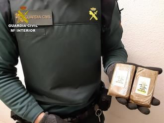 La Guardia Civil detiene en Maranchón a una persona por tráfico de droga que introducía el hachís en Molina de Aragón