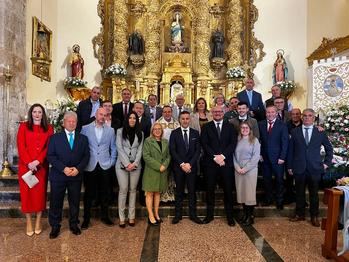 Román García felicita al pueblo de Mazuecos en la celebración de la Virgen de la Paz y su Soldadesca