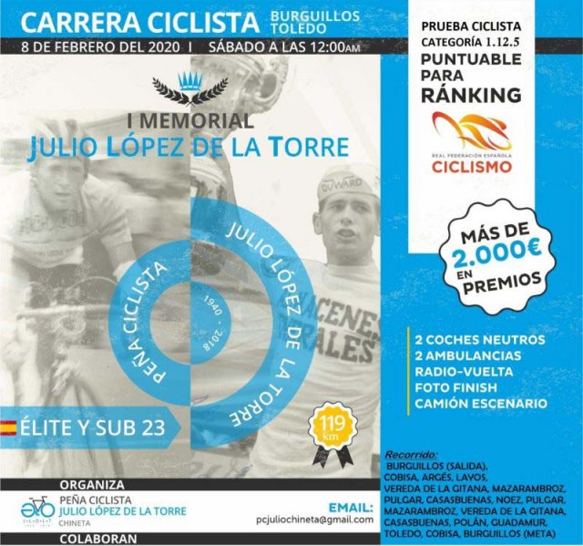 Nace el Memorial Julio López de la Torre Chineta, nueva prueba élite-sub23 en CLM