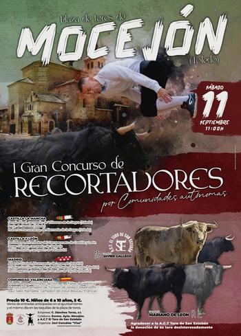 Mocejón celebrará el I Concurso de Recortadores por Comunidades Autónomas el sábado 11 de septiembre