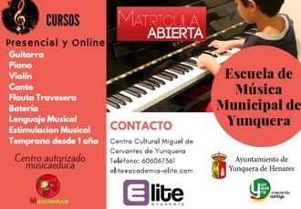 La Escuela de Música Municipal de Yunquera de Henares afronta su segundo curso