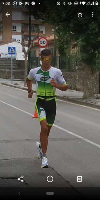 El triatleta alcarre&#241;o Nahuel Silio, cuarto en el valle de Agram&#243;n 