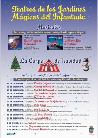 Una treintena de actividades seguras contra la covid19 dentro del programa navideño publicado en la web municipal del Ayuntamiento de Guadalajara