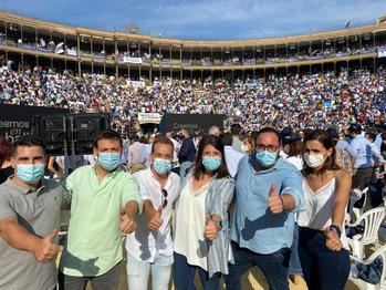 Los líderes de NNGG Castilla-La Mancha muestran su "respaldo absoluto" a Pablo Casado en la Convención Nacional del Partido Popular 