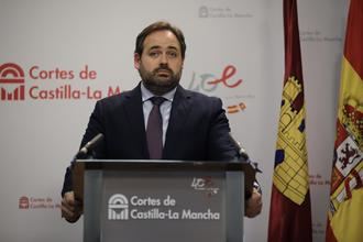 Declaraci&#243;n institucional del presidente del PP-CLM, Paco N&#250;&#241;ez en las Cortes Regionales