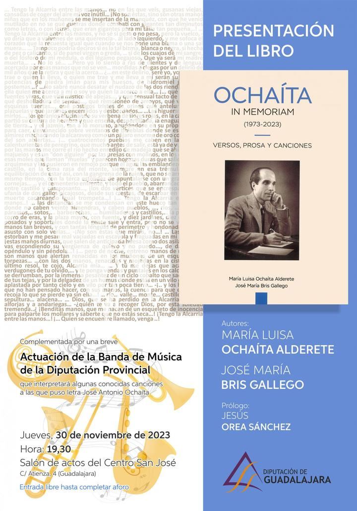 Este jueves se presenta en el Centro San José de Guadalajara el libro Ochaíta in memoriam